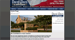 Desktop Screenshot of davisdavislaw.com