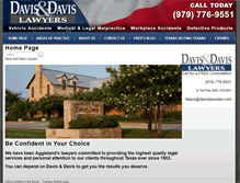 Tablet Screenshot of davisdavislaw.com